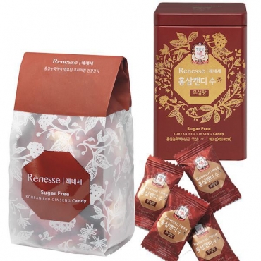 keo hong sam krg candy 180g khong duong
